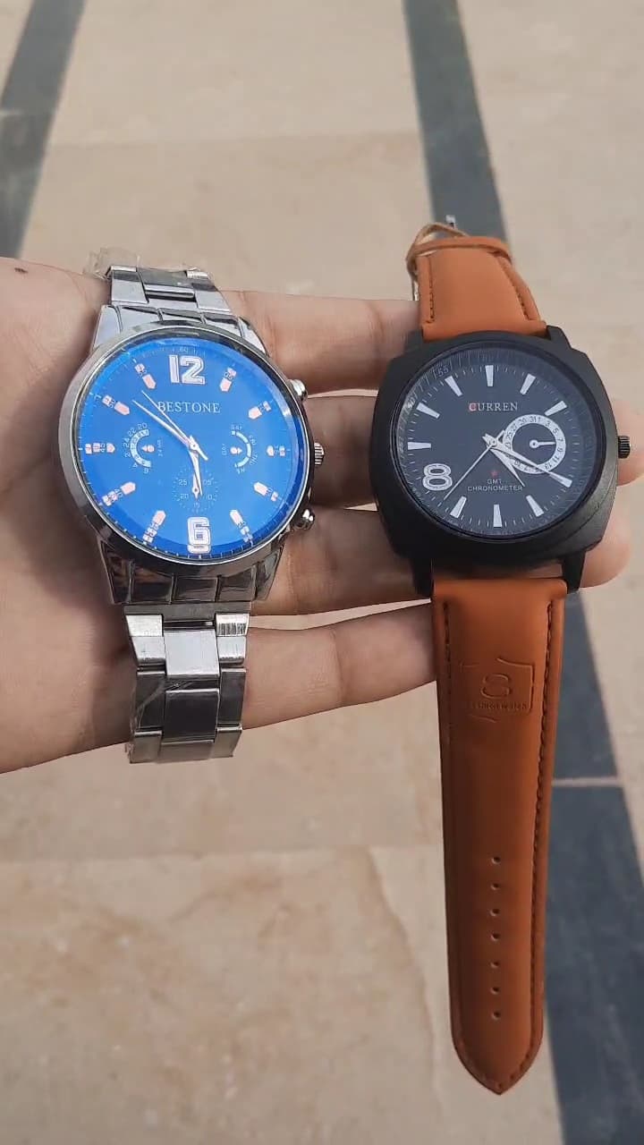 2 watches Brown And Silver High Quality Watches