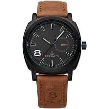 Brown Leather Strap Analog Watch for Men